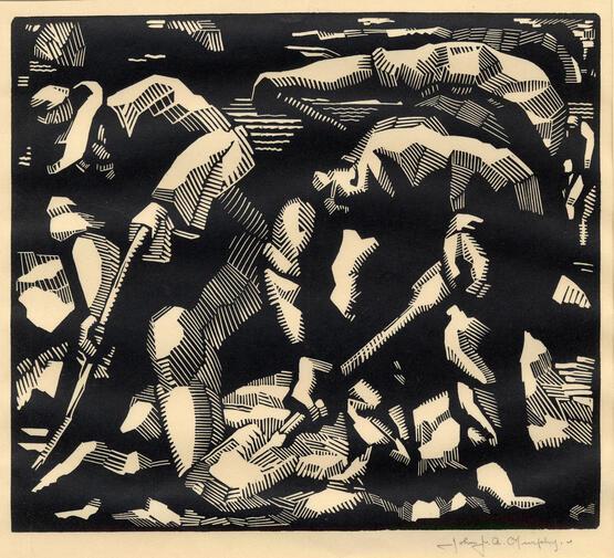 Men digging (circa 1927)