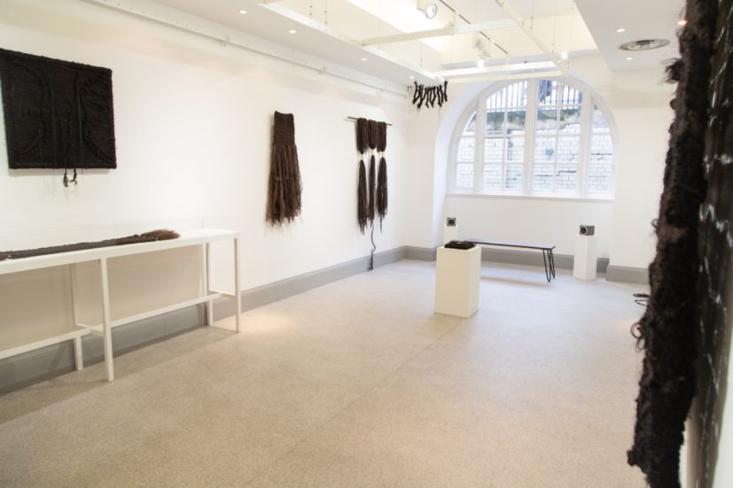 Installation view of 'Knotted' at Constance Howard Gallery, University of London. Courtesy of Goldsmiths, University of London.