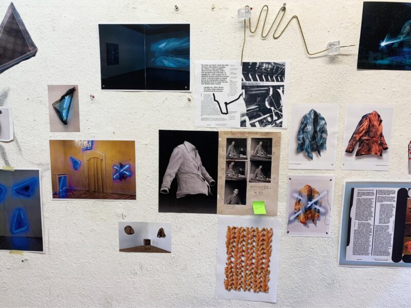 Florian Auer’s studio, Berlin, 2020. Mood-board for the publication. Courtesy the artist.