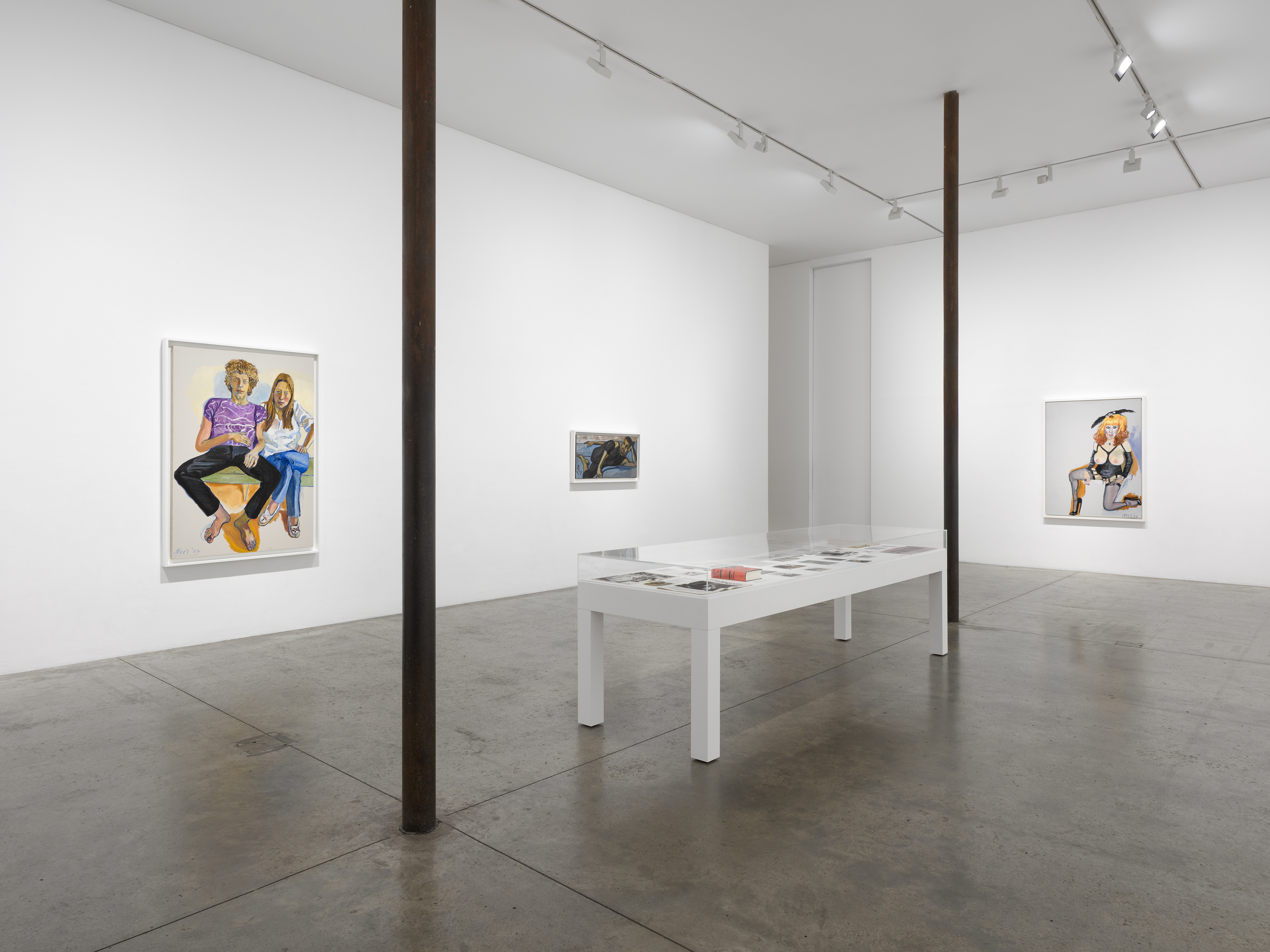 Installation view, At Home: Alice Neel in the Queer World, © The Estate of Alice Neel Courtesy The Estate of Alice Neel, David Zwirner, and Victoria Miro