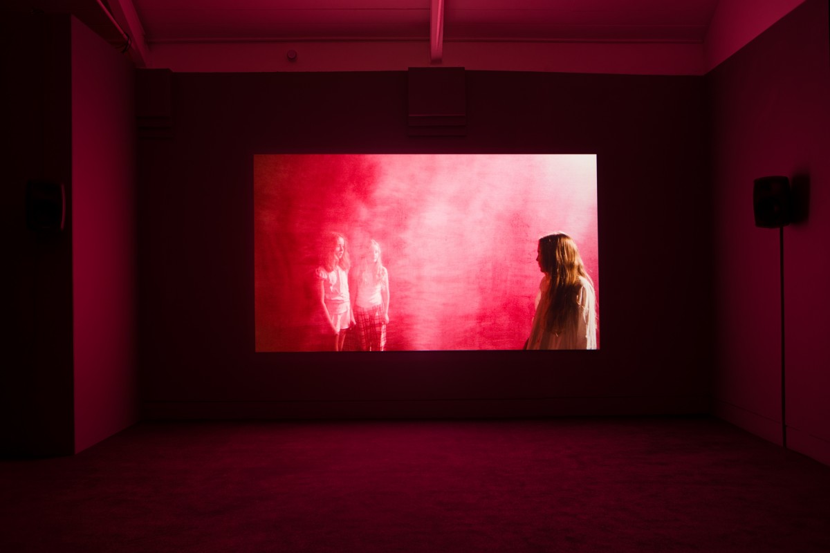 Marianna Simnett, Blood, 2015, installation view at Jerwood Space as part of the Jerwood FVU Awards 2015. Image courtesy of the artist, photographer: Anna Arca