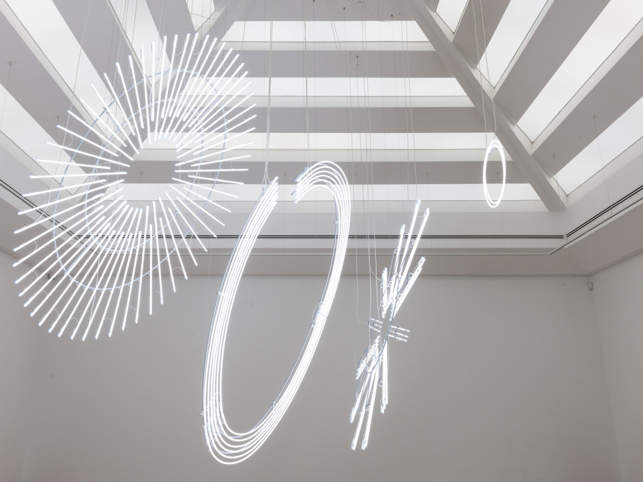Cerith Wyn Evans, Radiant fold (…the Illuminating Gas), 2017/18. Presented to Amgueddfa Cymru – National Museum Wales by the Contemporary Art Society through Great Works, supported by the Sfumato Foundation, 2018. © Cerith Wyn Evans.