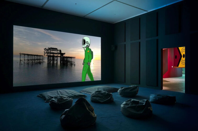 Larry Achiampong: Wayfinder (installation view), Baltic Centre for contemporary Art, Gateshead. Photo: Reece Straw © 2023 Baltic