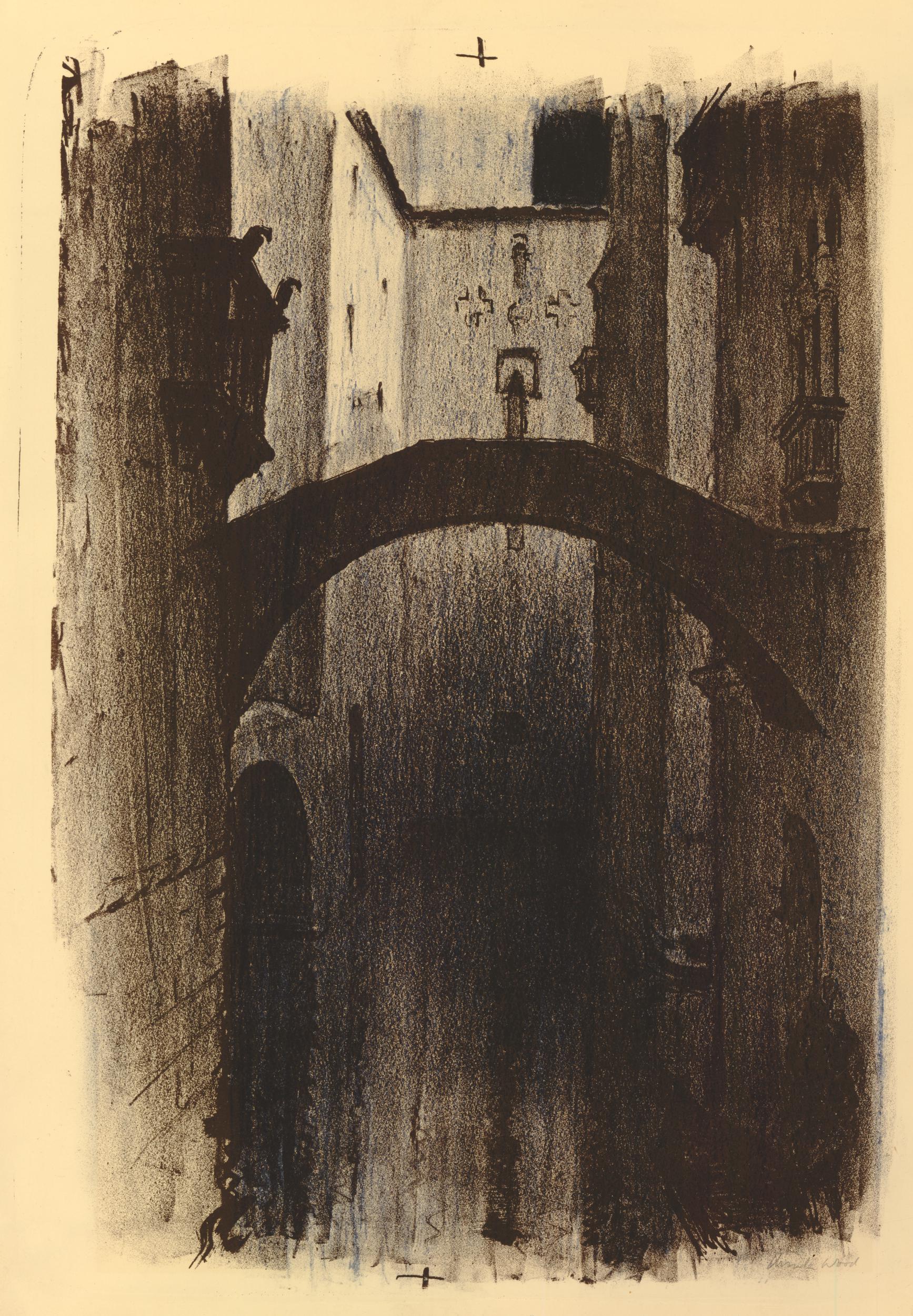 Arch over a canal in Venice (1910-1928)