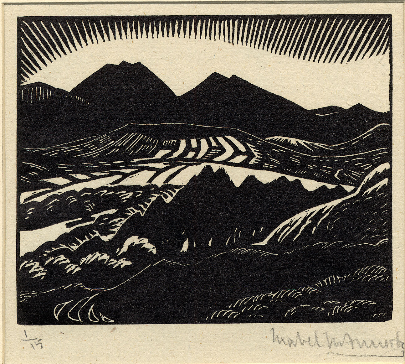 In the kingdom of Mourne (Illustration for R. Rowley's Apollo in Mourne, London 1926) (1926)