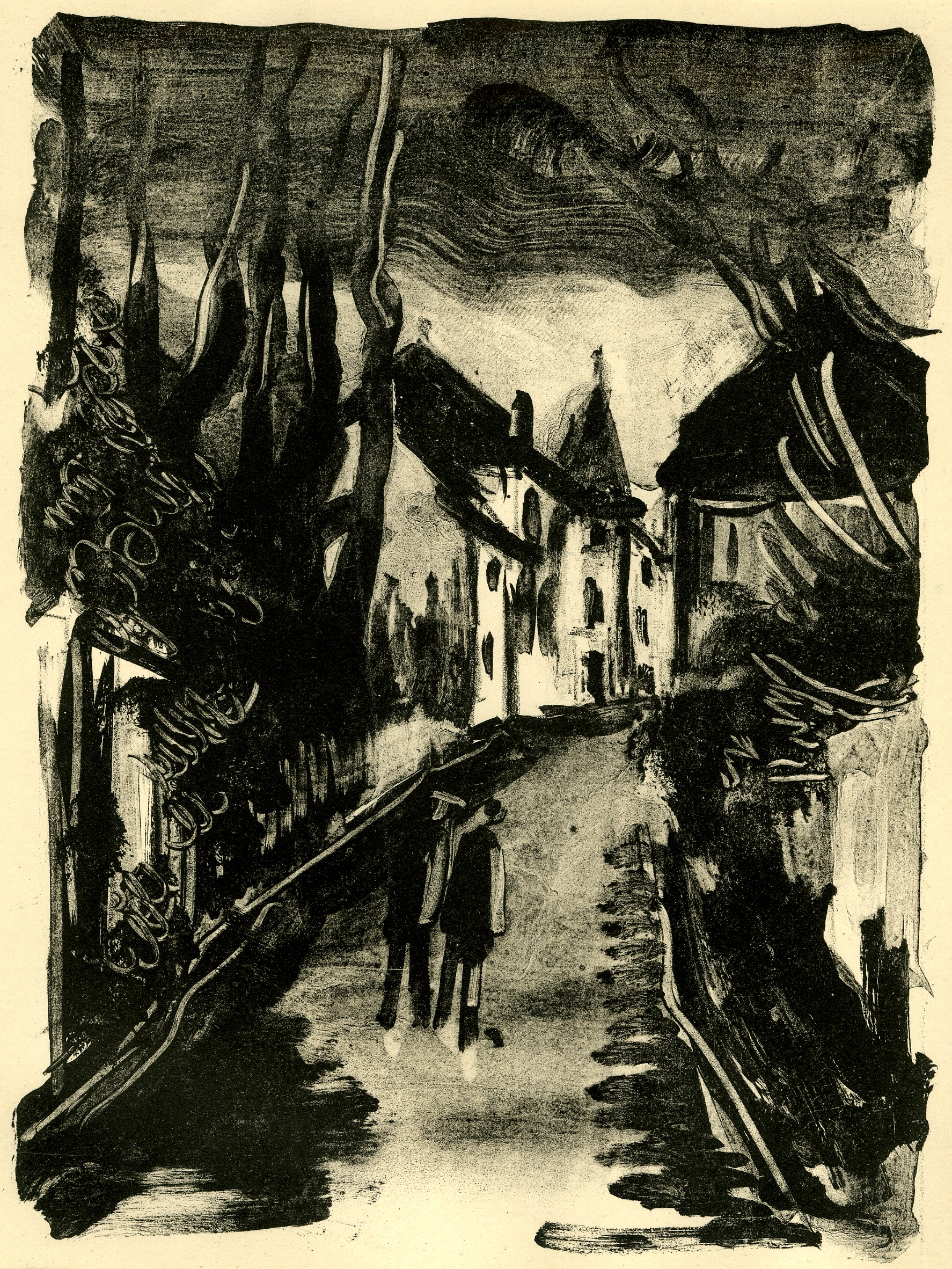 La chambre de l'horlorge (II) (for Georges Duhamel's Les Hommes Abandonnés, no. 24) (1926)