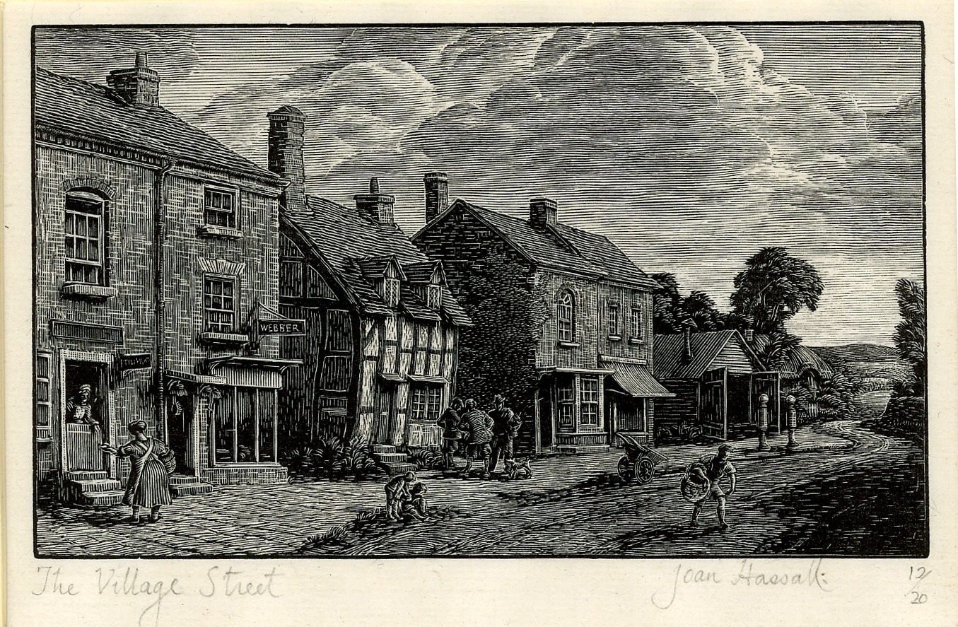 The village street (Illustration F. B. Young's 'Portrait of a village', London: 1937) (1937)