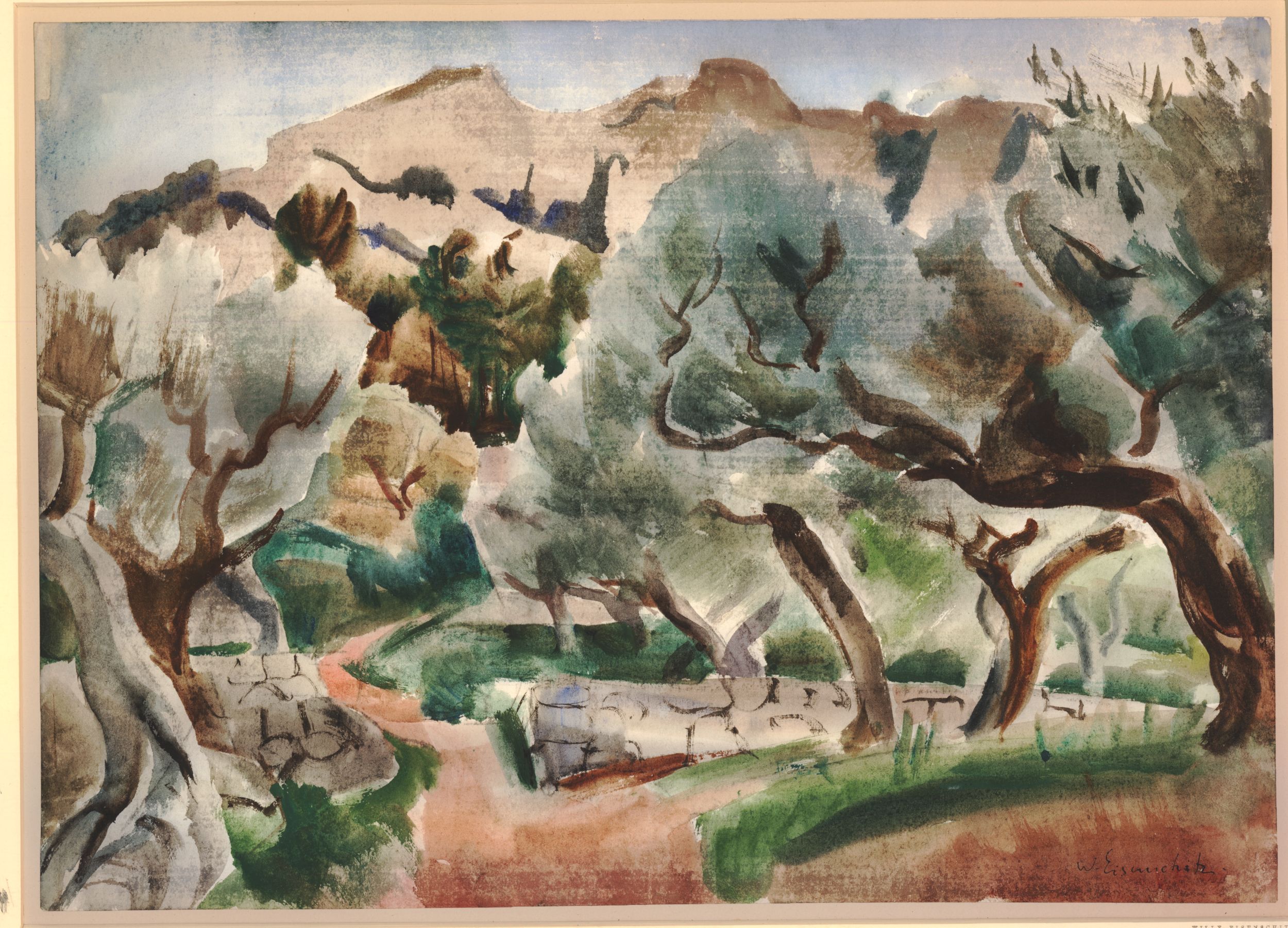 Mountain road, Provence (circa 1934)