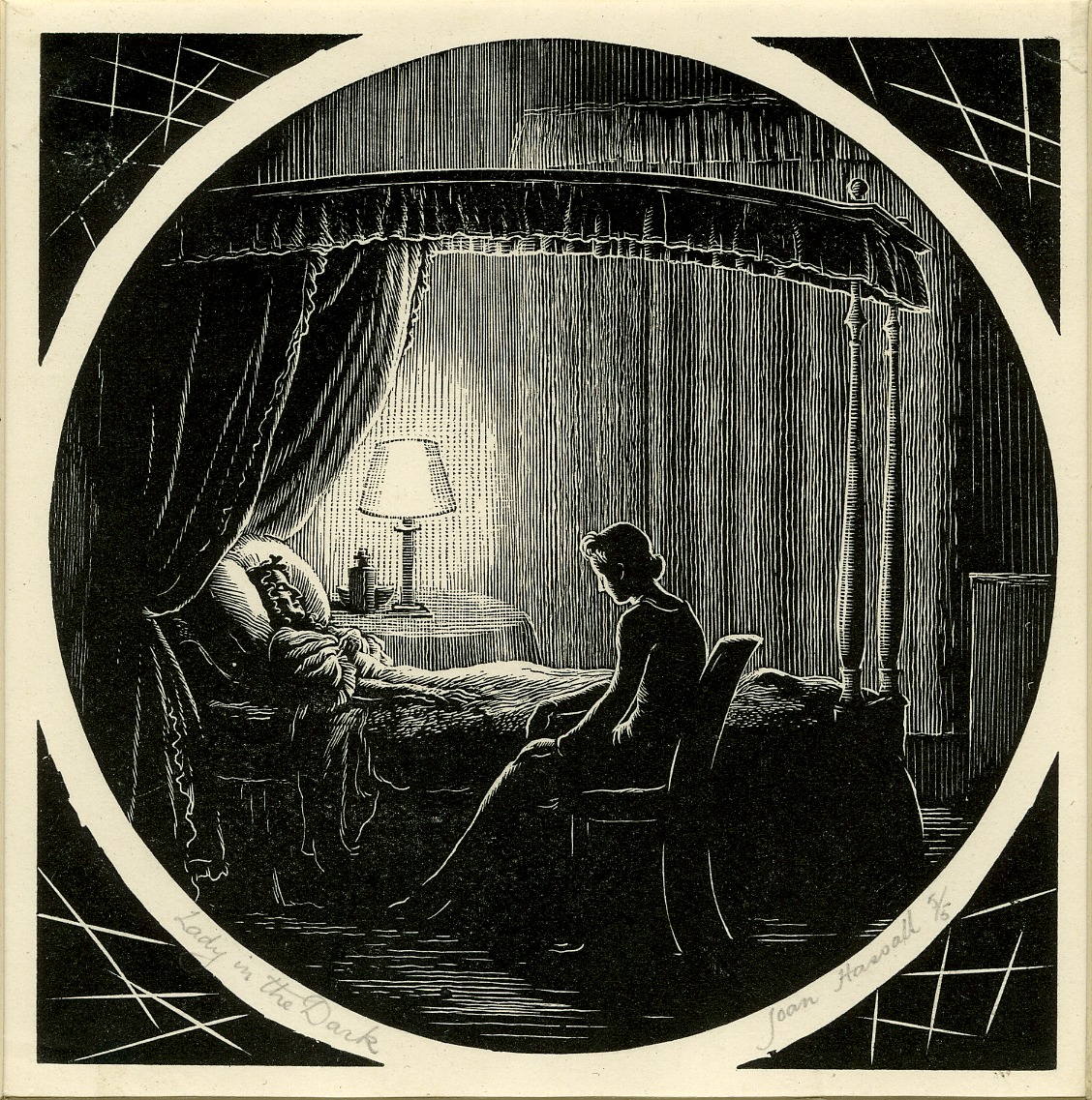 Lady in the dark (Illustration to an unidentified publication) (before 1939)