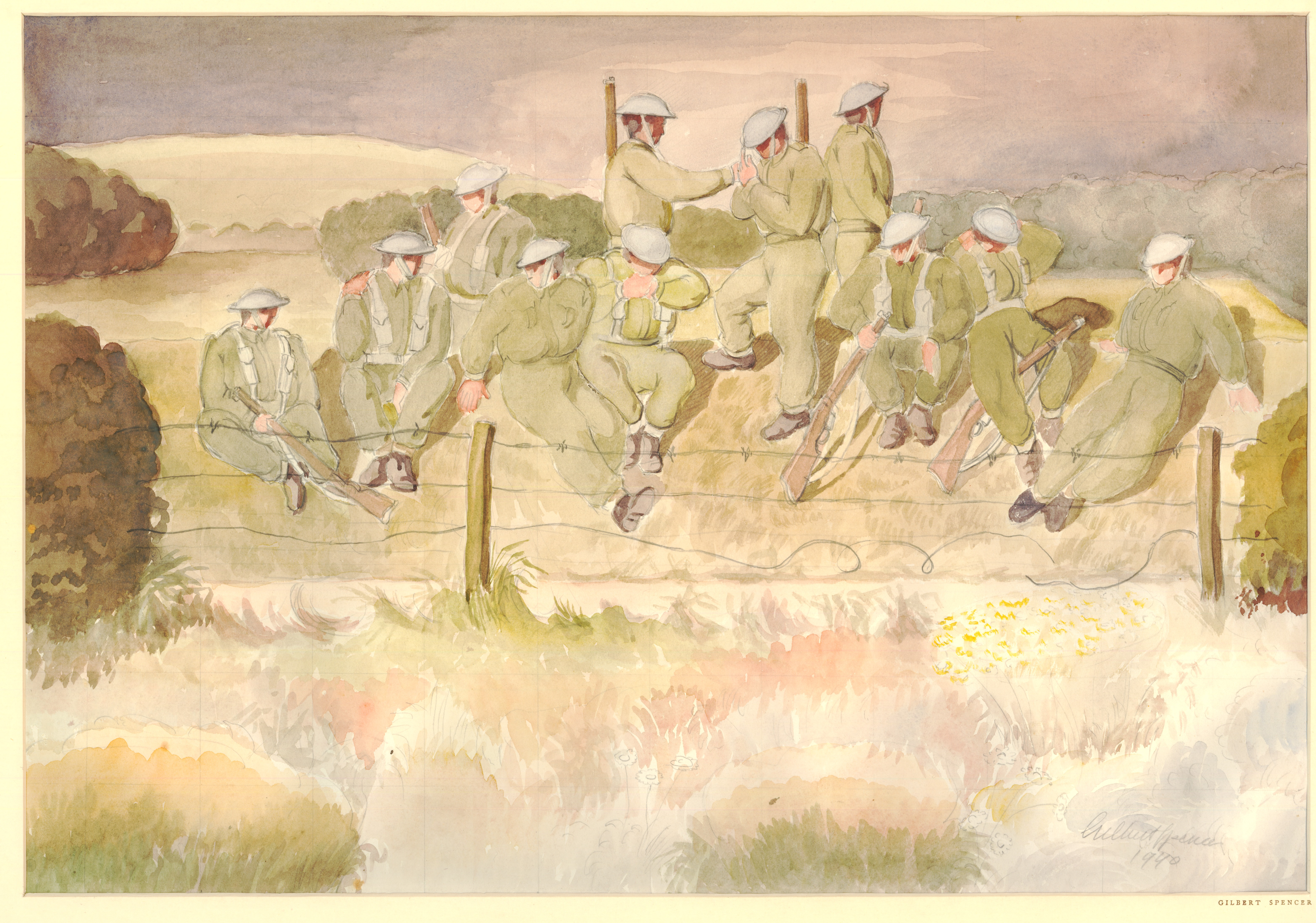 Soldiers resting (1940)