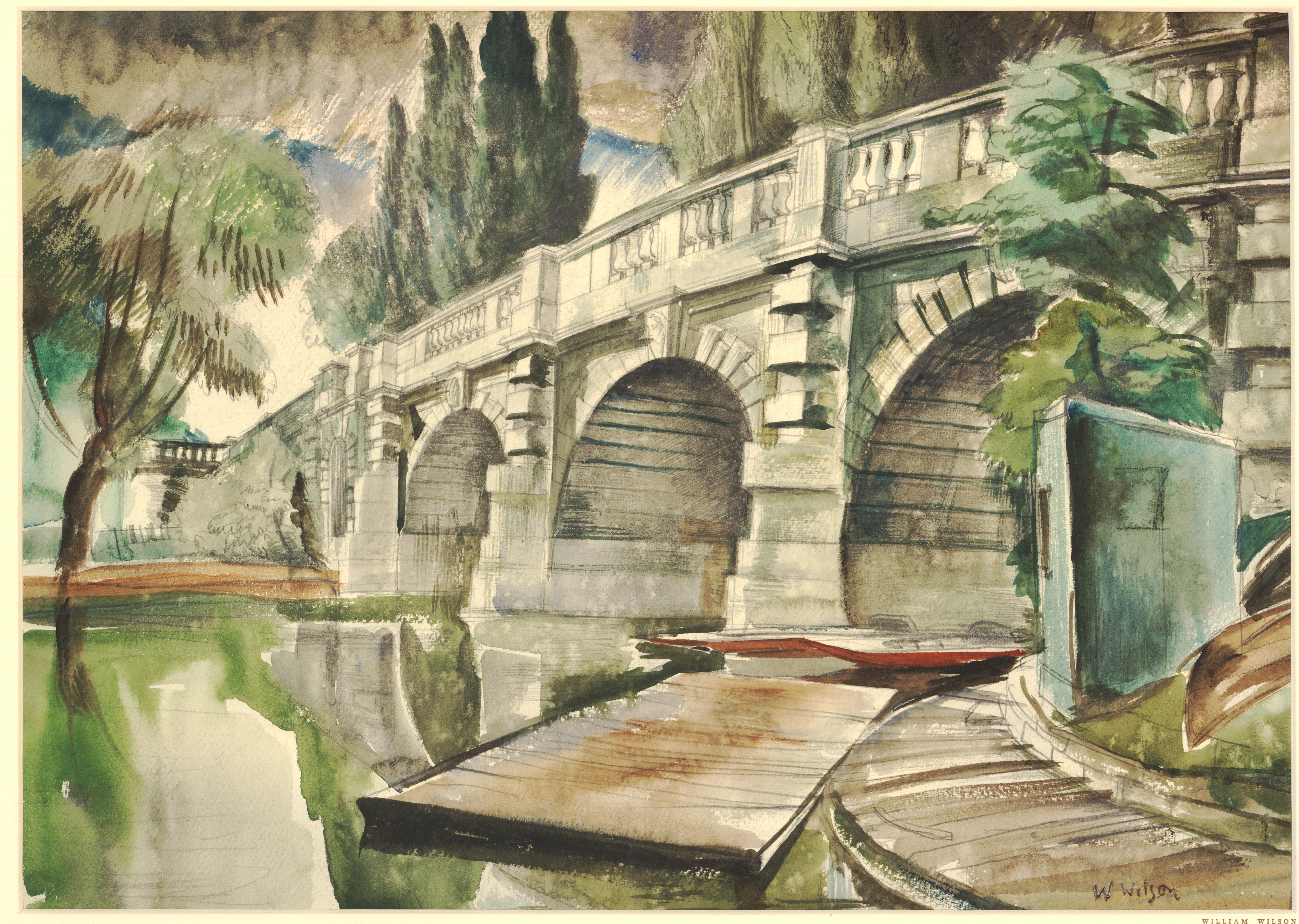 Magdalen Bridge, Oxford (1936)