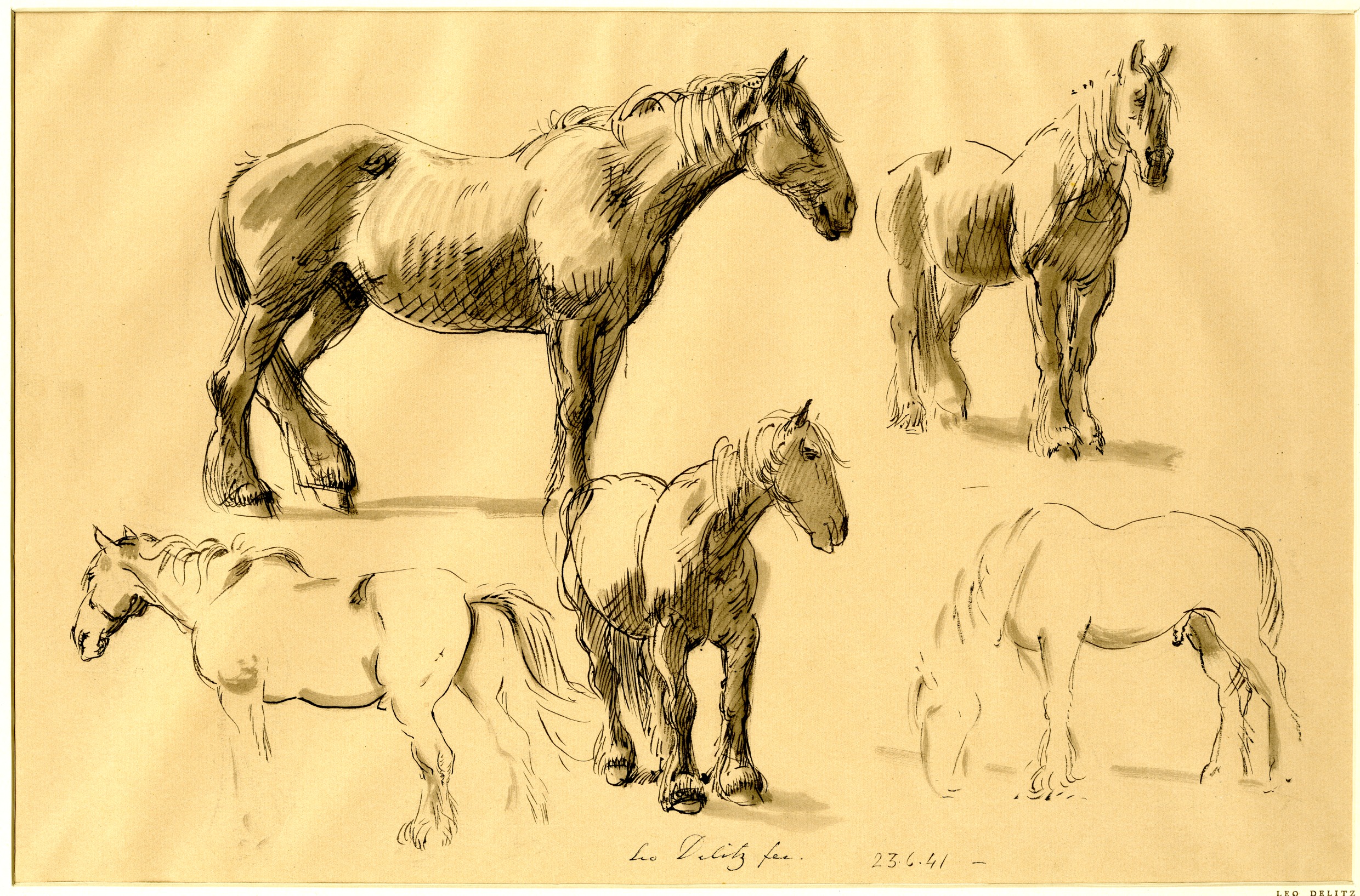 Studies of horses (1941)