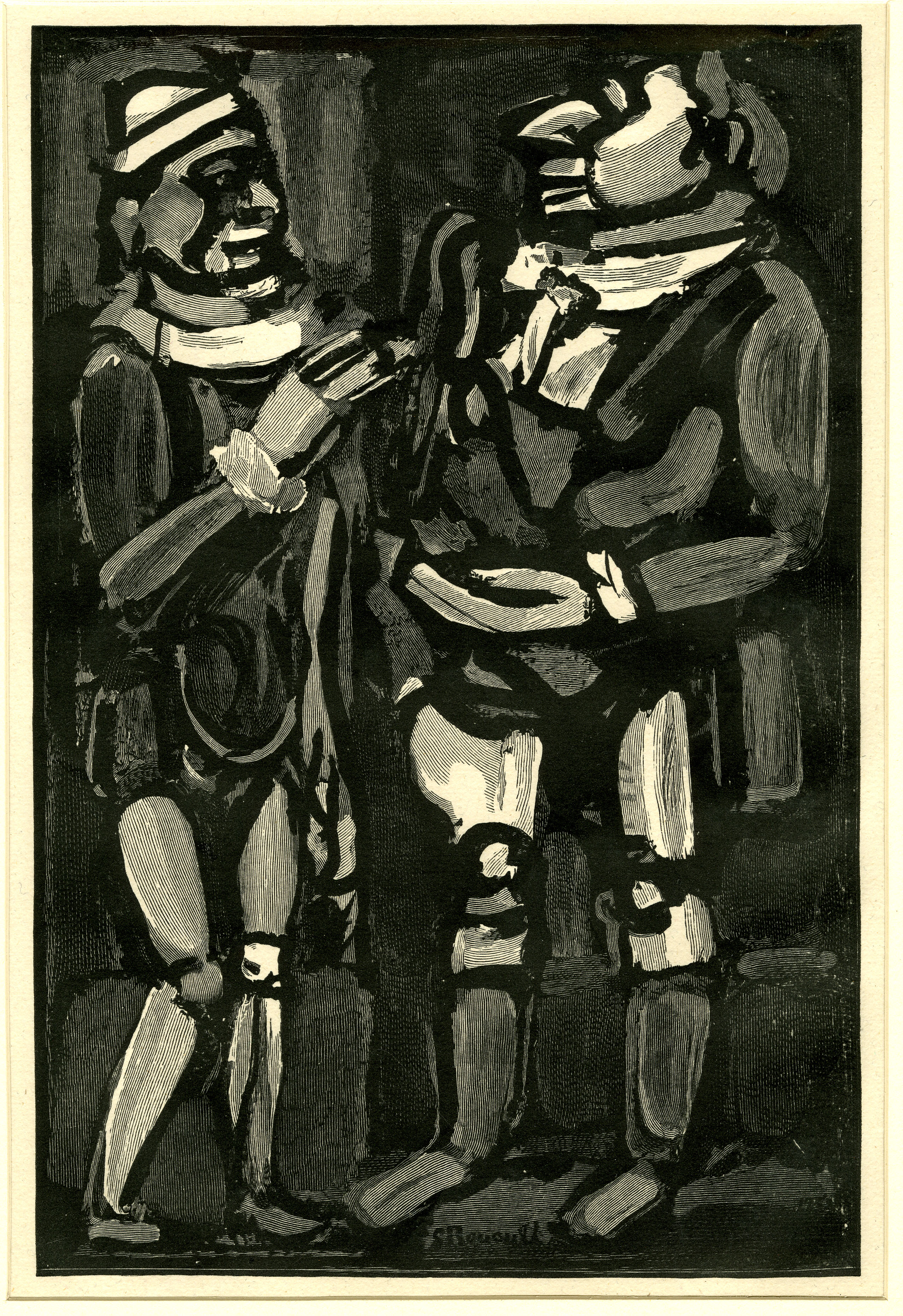 Dernier Soupir (Illustration to George Rouault’s Cirque de l'Étoile Filante/Circus of the Shooting Star, Ambroise Vollard, Paris, 1938) (1932)