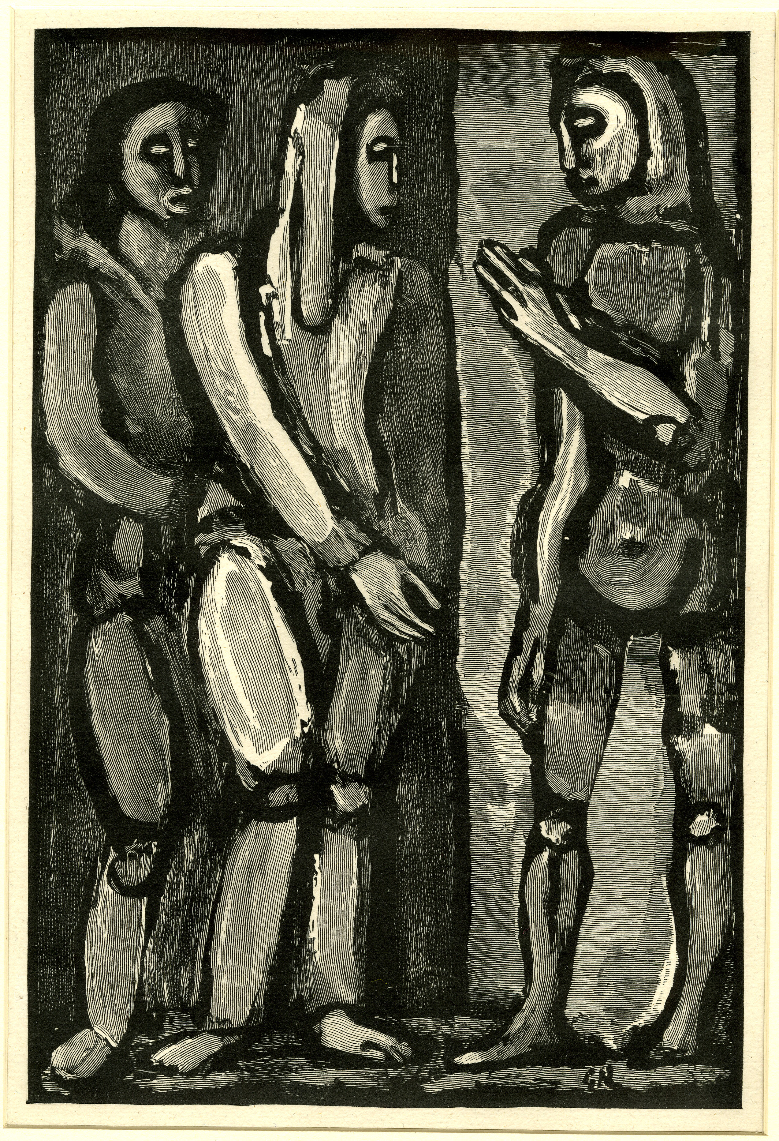 Sur la route (Illustration by Georges Rouault to André Suarès’ Passion, Ambroise Vollard, Paris,1939) (1938)