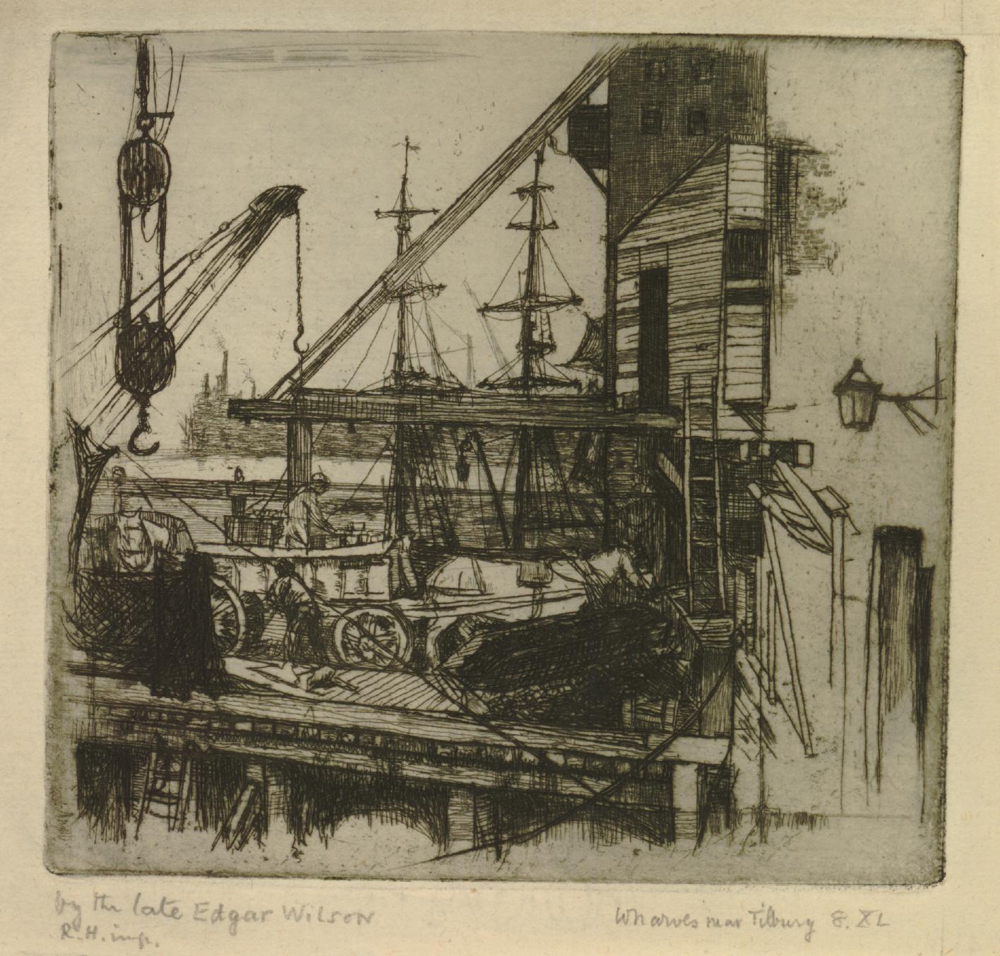 Wharfs near Tilbury (1875-1918)