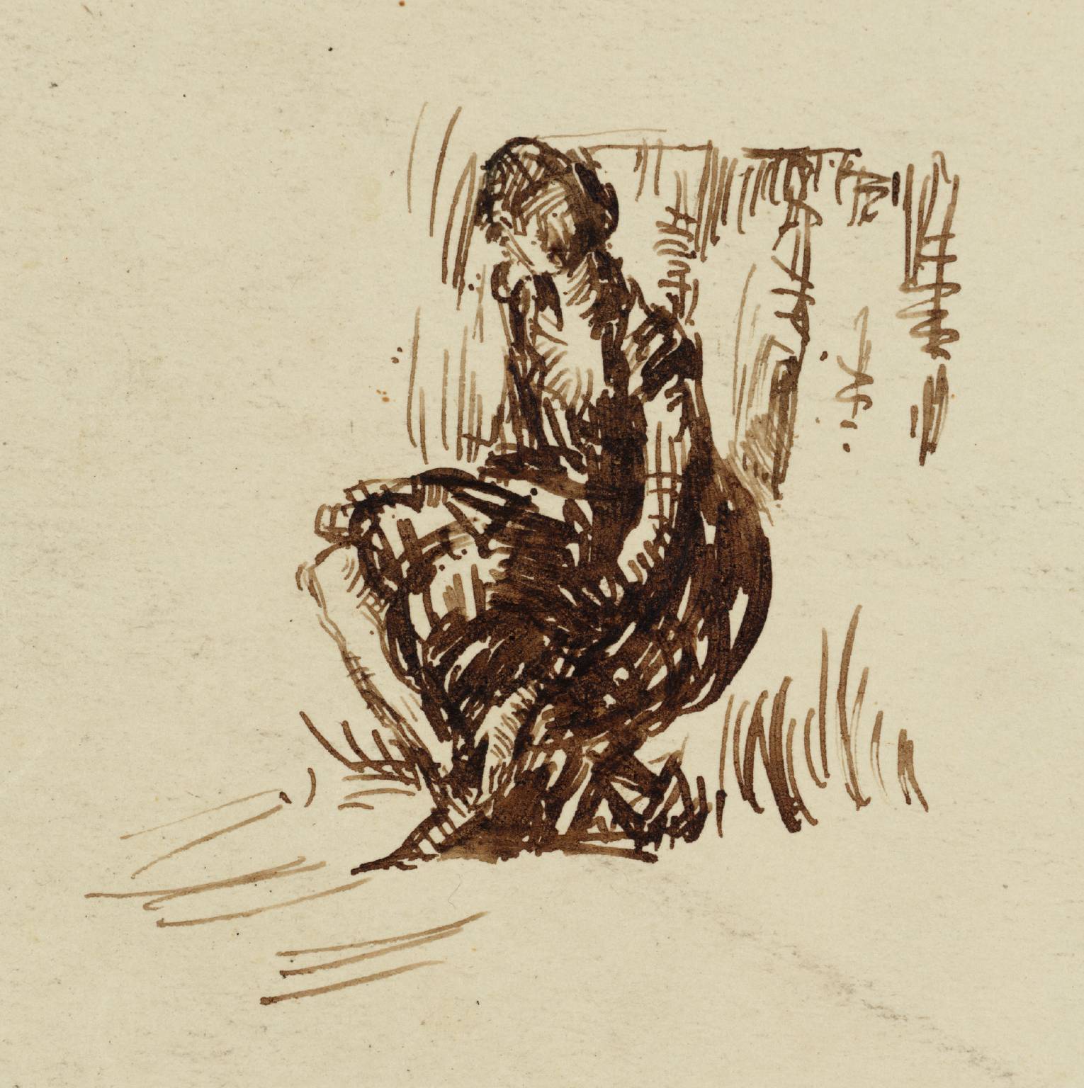 Seated Woman (from Emily Brontë's Wuthering Heights) (circa 1899)