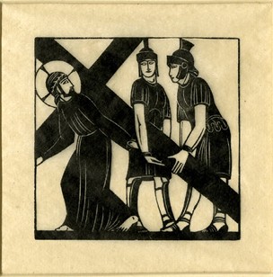 Jesus receives his cross (Stations of the Cross Series) (1917)