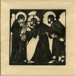 Jesus meets Veronica (Stations of the Cross Series) (1917)