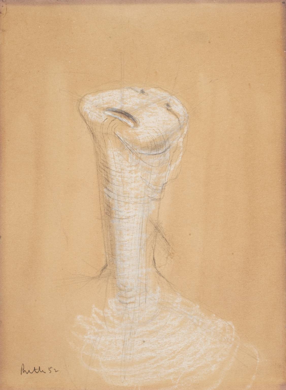 Study for Head of Watcher No. 3  (The Unknown Political Prisoner monument) (1951-52)