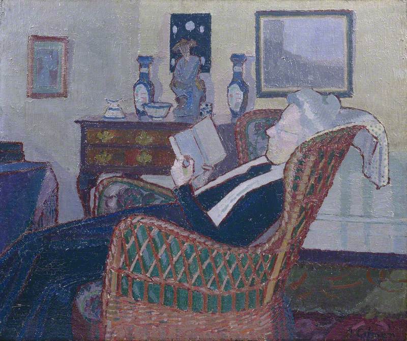 Interior with Artist's Mother (1918)