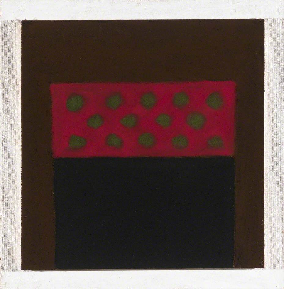 Study in Green and Red with Black and Brown (circa 1965)