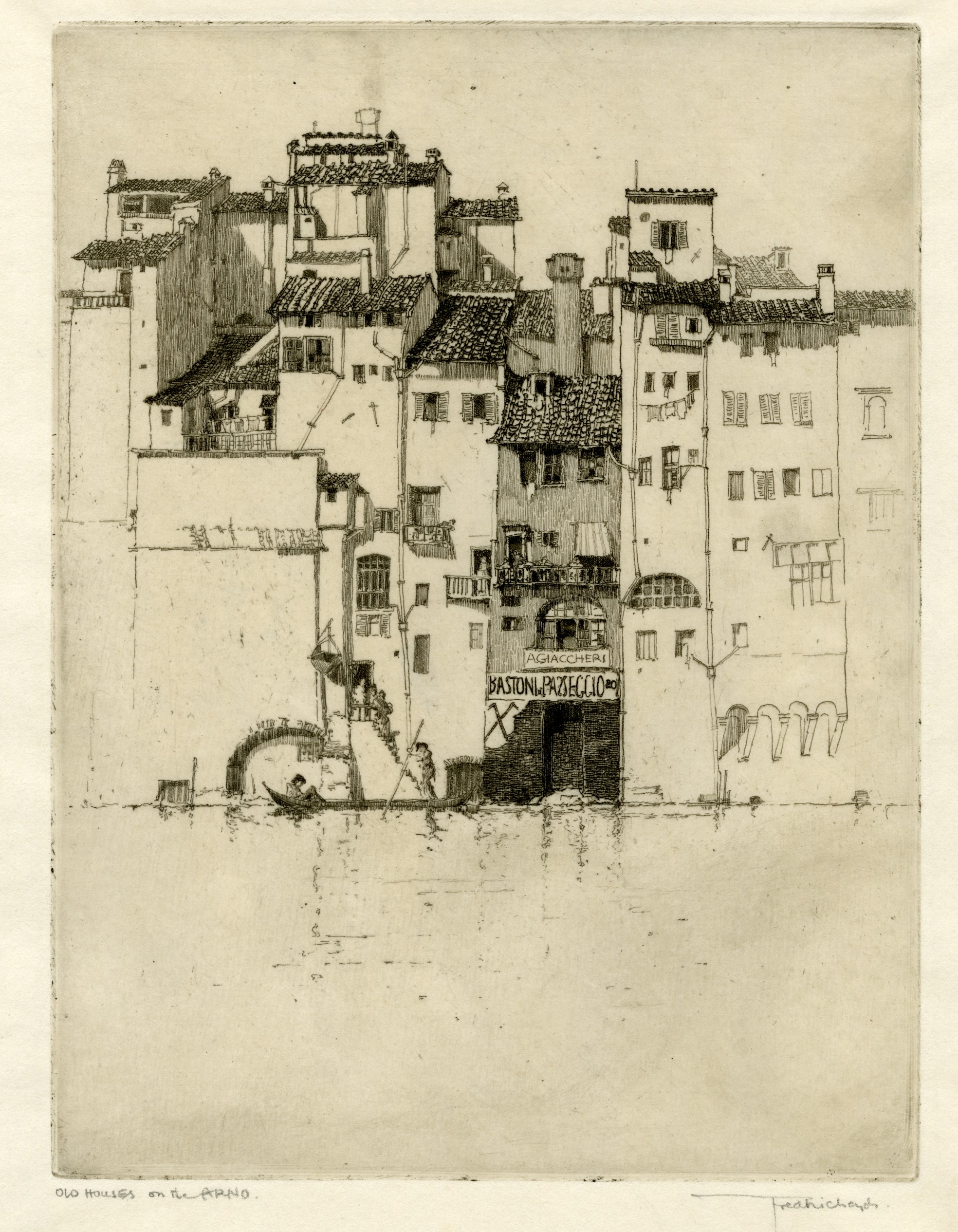 Old houses on the Arno (1926)