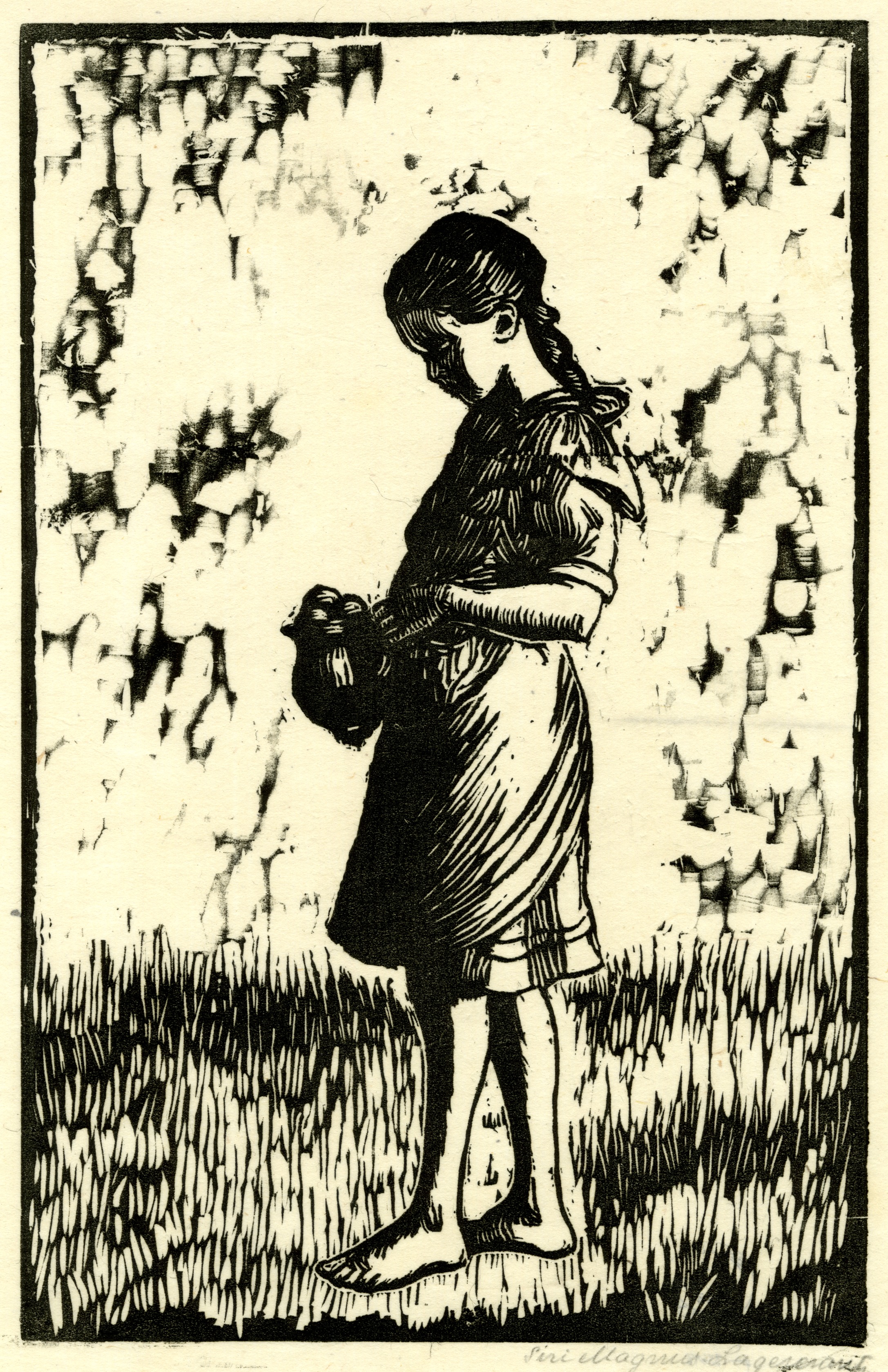 Small girl with jug (circa 1927)