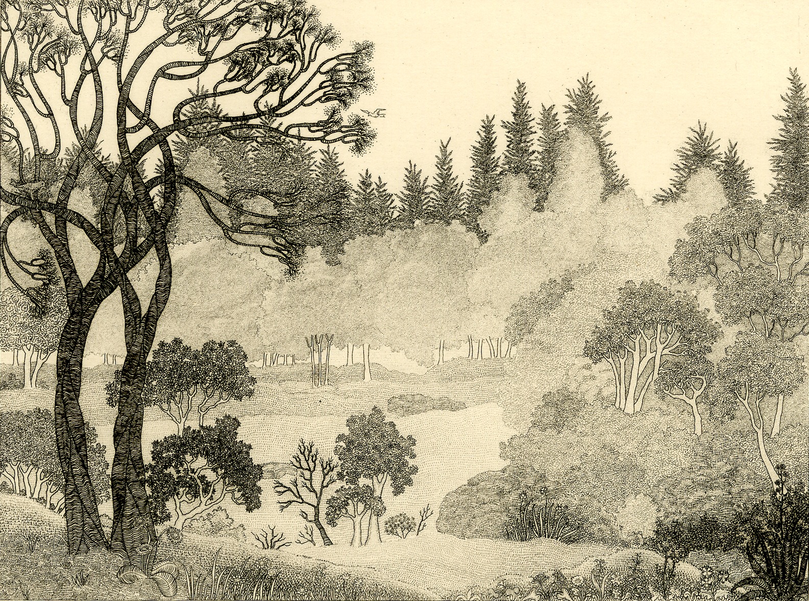 Country Landscape with Trees (about 1931)