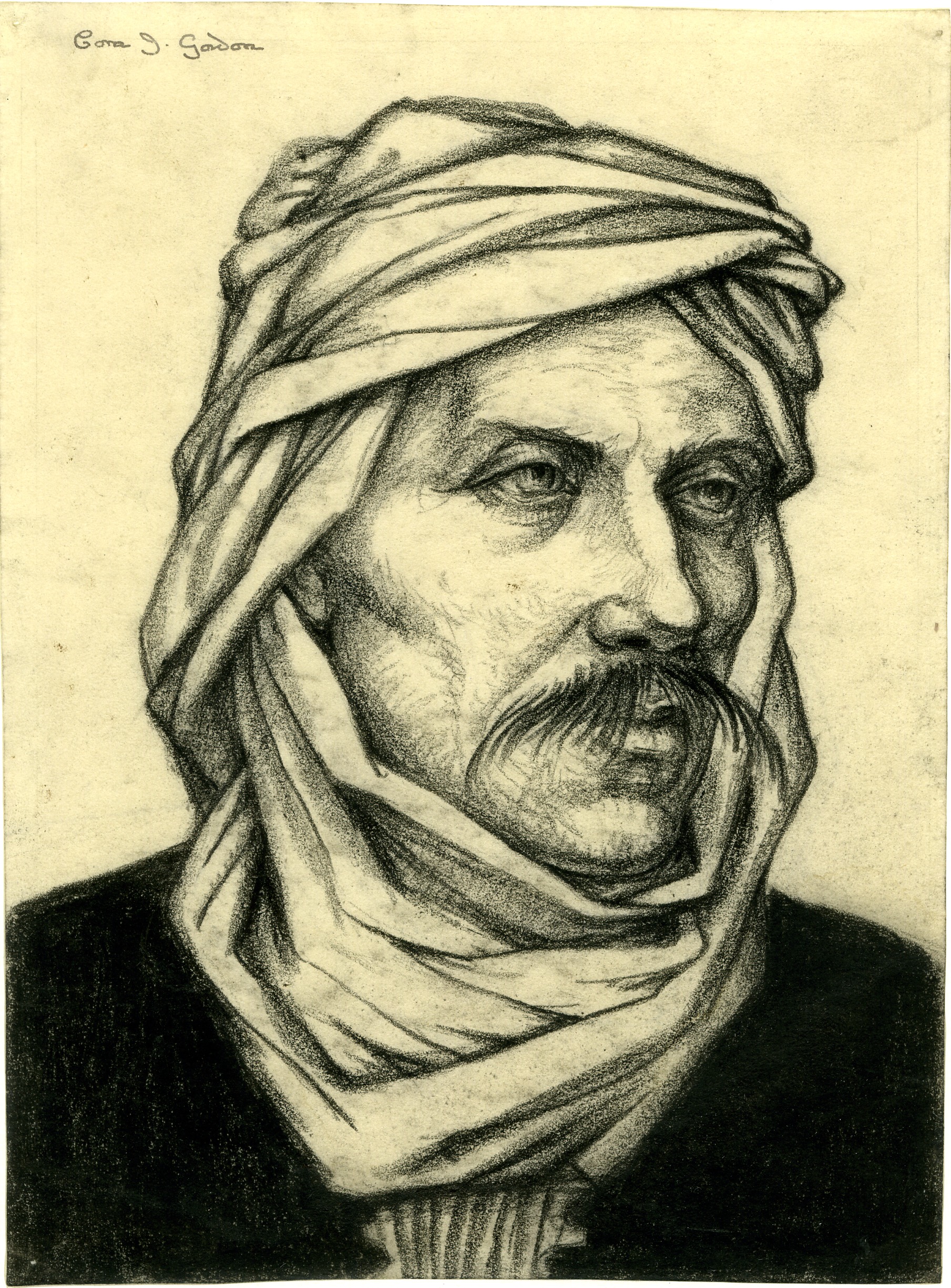 Portrait of Deli Marosti, chief of Shkreli clan, Albania (1930)