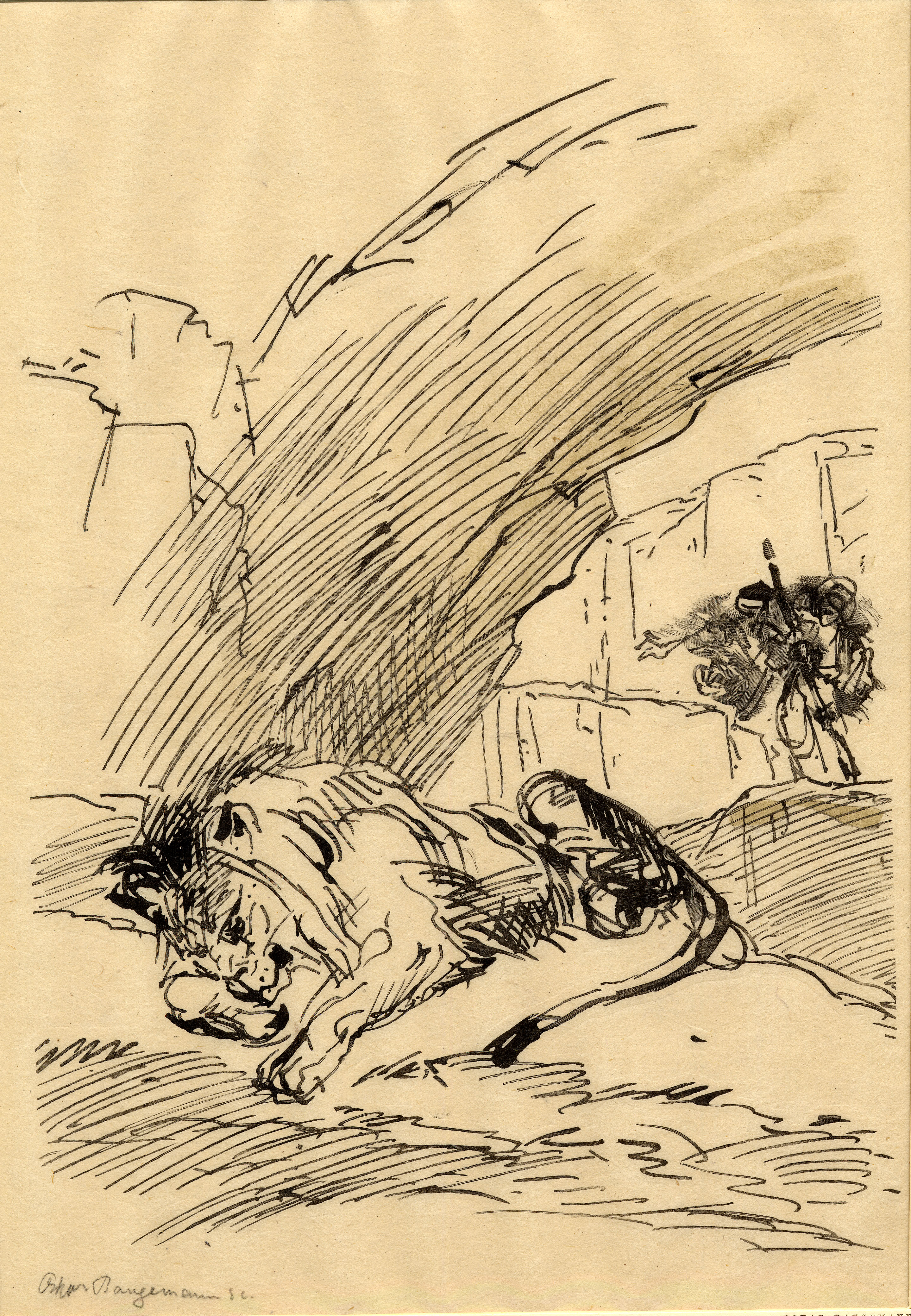 A Lion (after Eugène Delacroix) (1932)