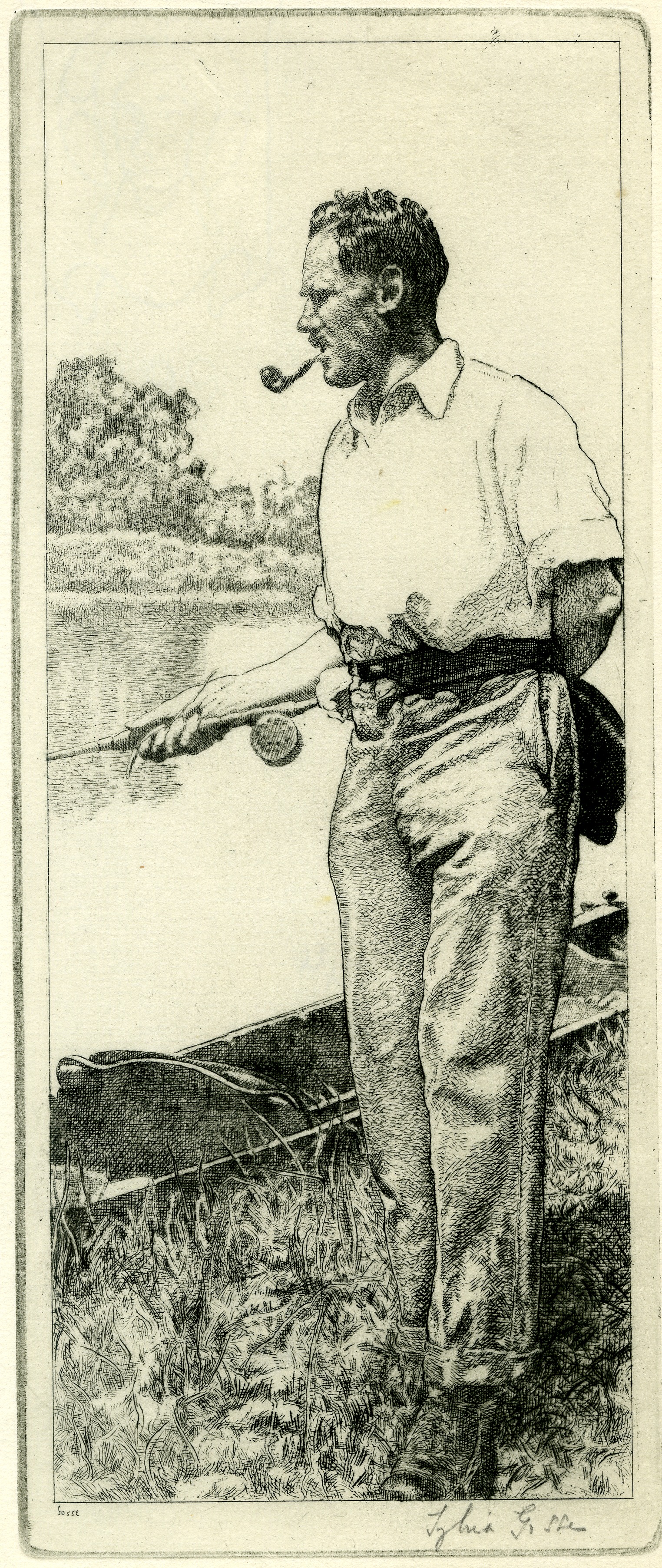 The angler (Dr Philip Gosse) (circa 1933)