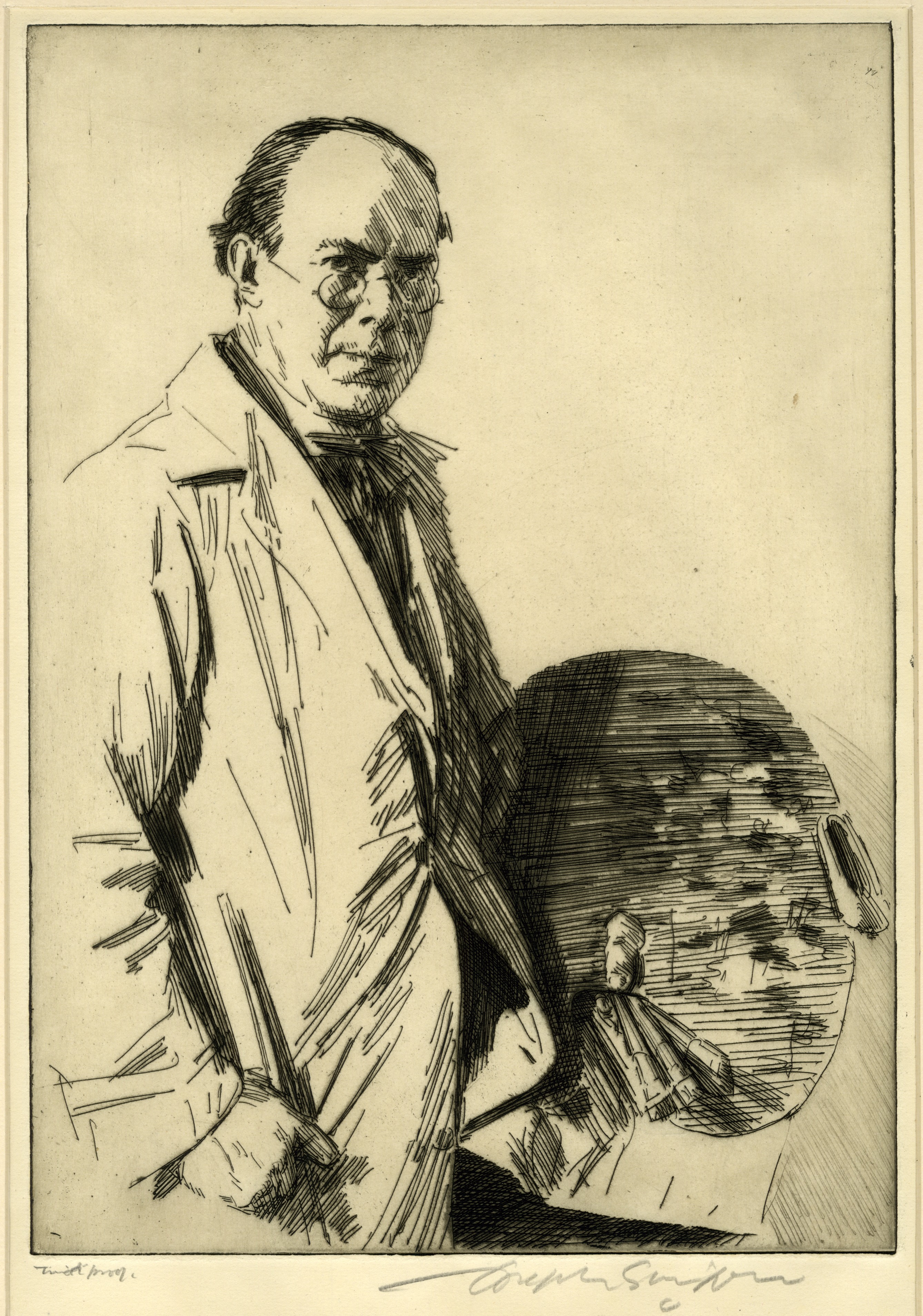 The artist standing (1925)