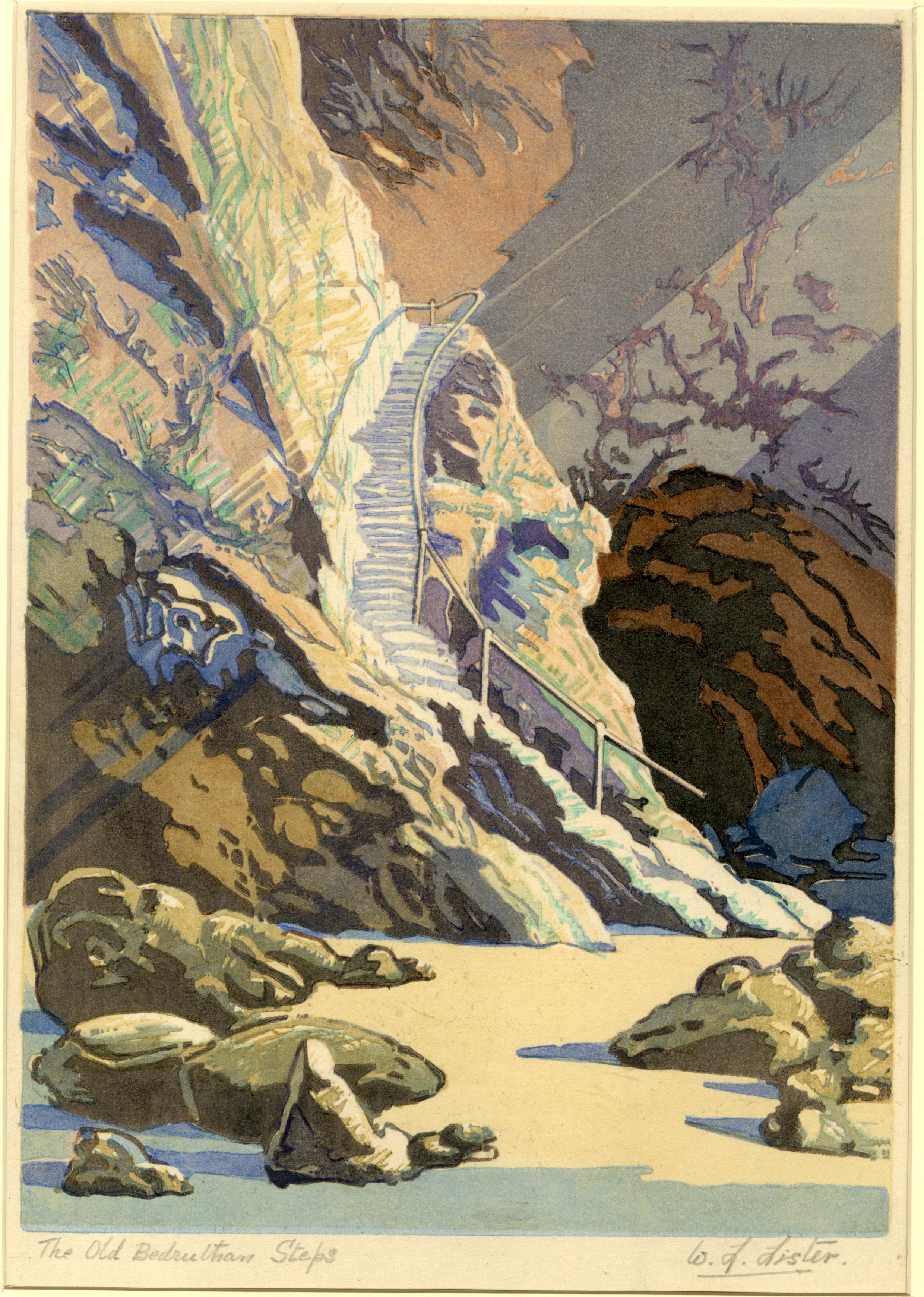 The old Bedruthan Steps (circa 1927)