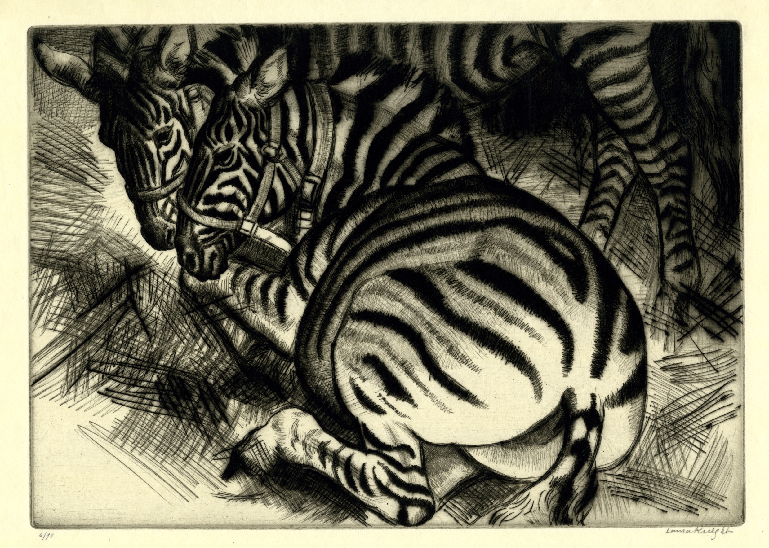 Two zebras (1929-30)