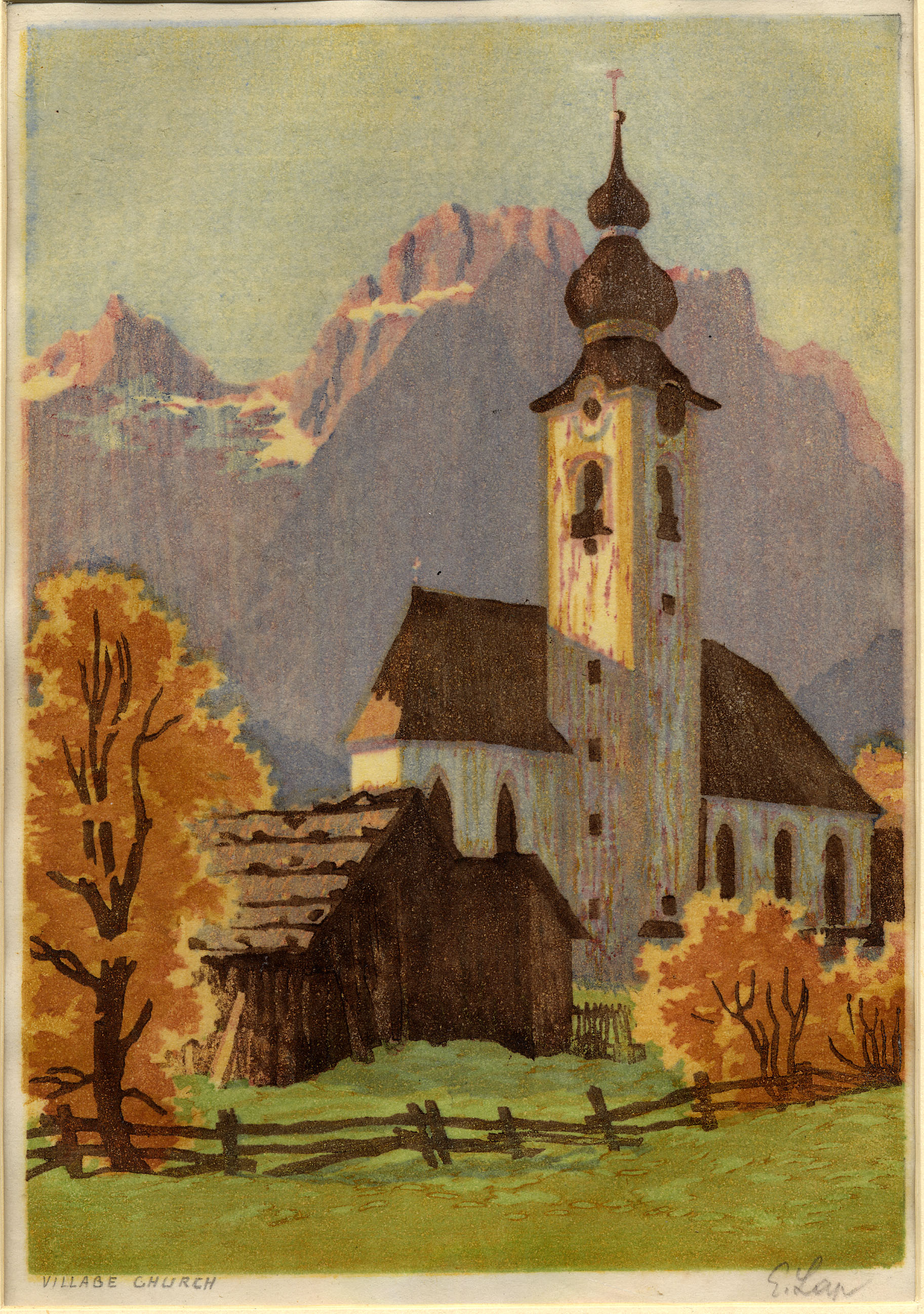 Village church (about 1945)