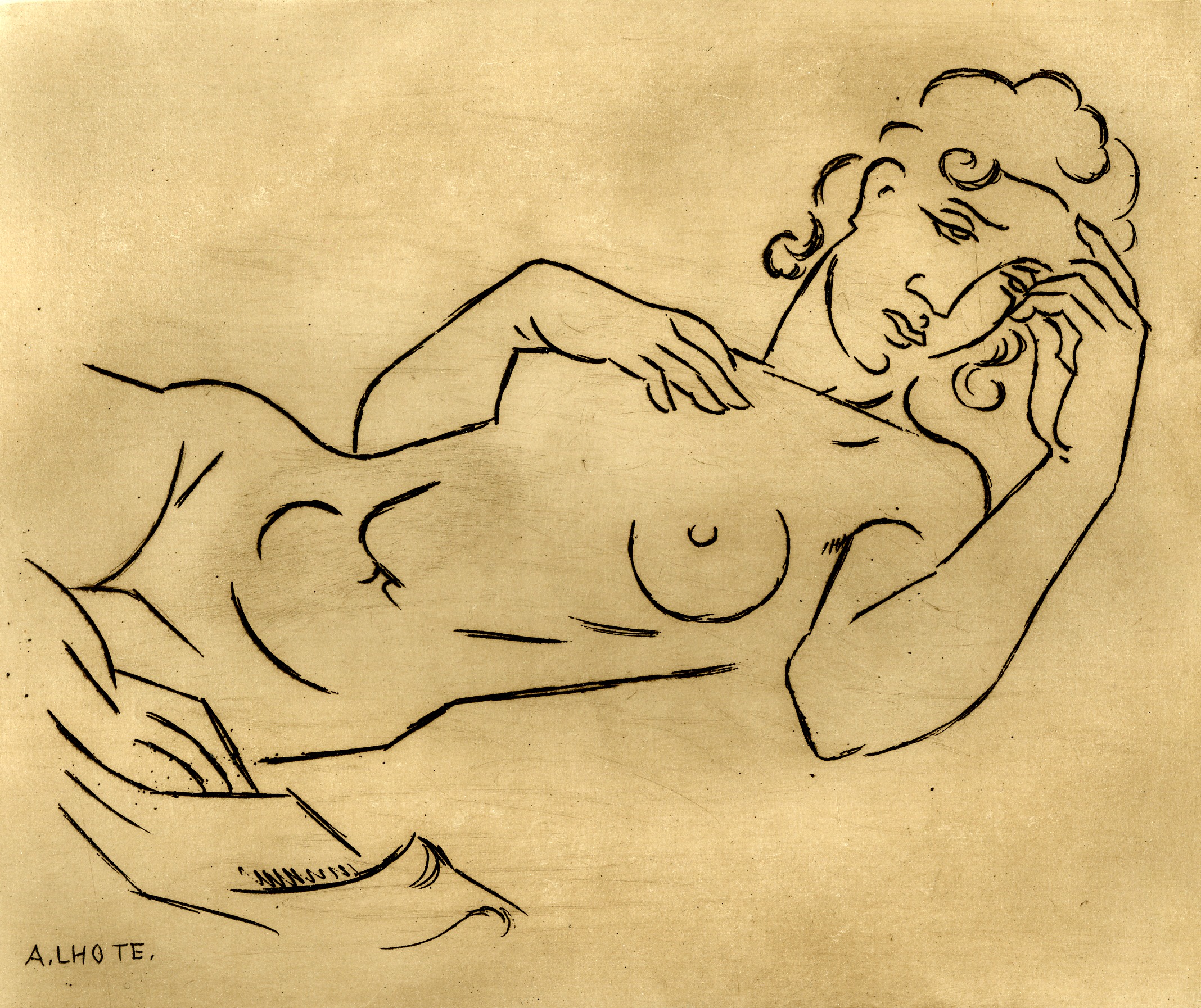 Reclining nude (circa 1946)