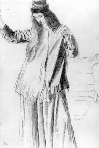 Full-length Study of Dorelia in a Fur Cap (1907-09)