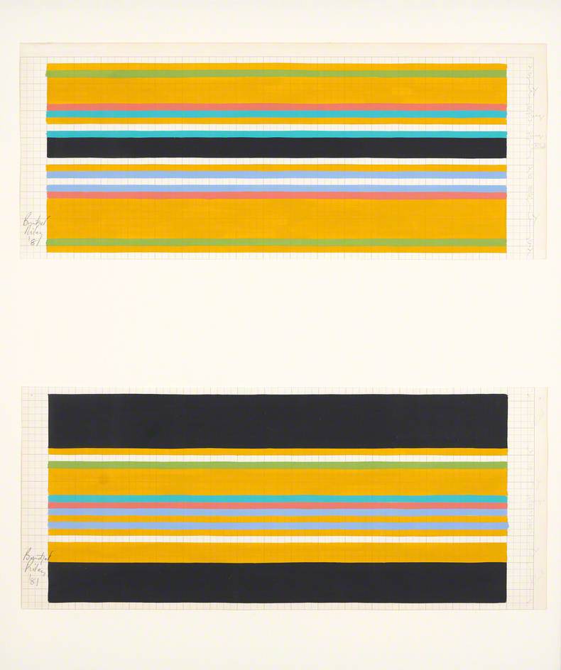 Two Sketches for Royal Liverpool Hospital Decoration Project (Yellow) (1981)