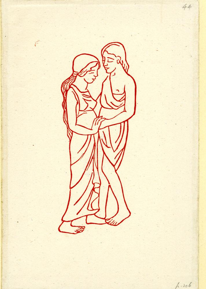 Illustration to ‘Daphnis and Chloë' by Longus (A. Zwemmer, London, 1937), p. 206 (1937)