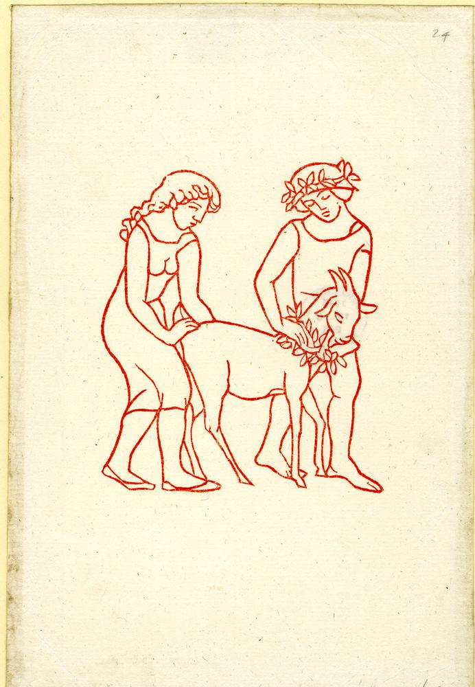 Illustration to ‘Daphnis and Chloë' by Longus (A. Zwemmer, London, 1937), p. 99 (1937)