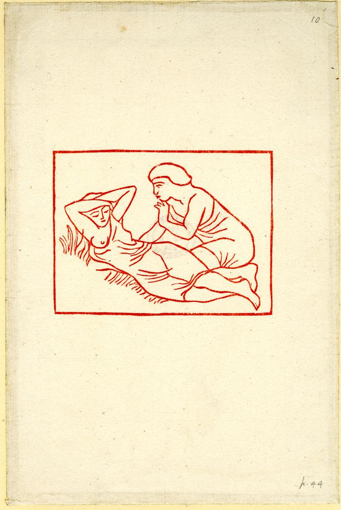 Illustration to ‘Daphnis and Chloë' by Longus (A. Zwemmer, London, 1937), p. 44 (1937)