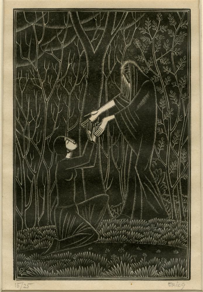 Death and the Lady (Illustration for Enid Clay's Sonnets and Verses) (1924)