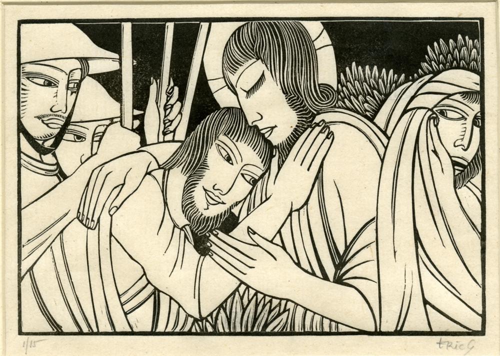 The Kiss of Judas (Illustration for Passio Domini Nostri Jesu Christi) (1926)