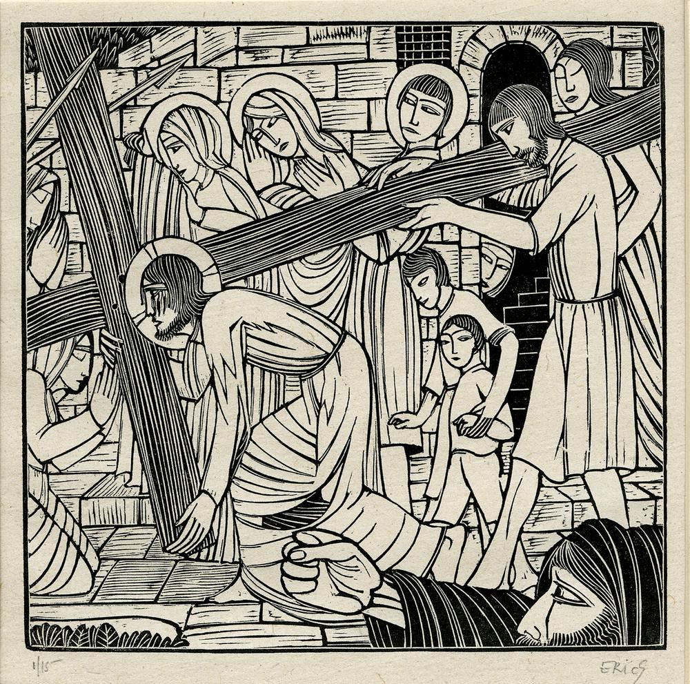 The Carrying of the Cross (Illustration for Passio Domini Nostri Jesu Christi) (1926)