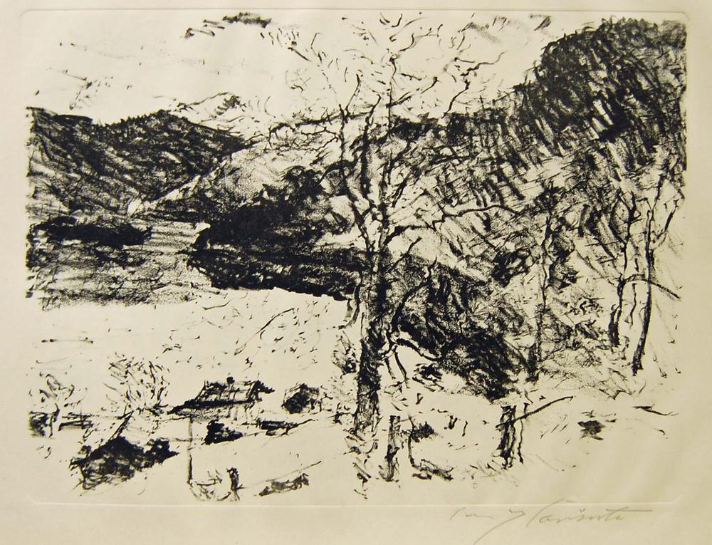 Berg-See (Mountain lake) (Vorfrühling im Gebirge - Early Spring in the Mountains Portfolio) 3. (1922)