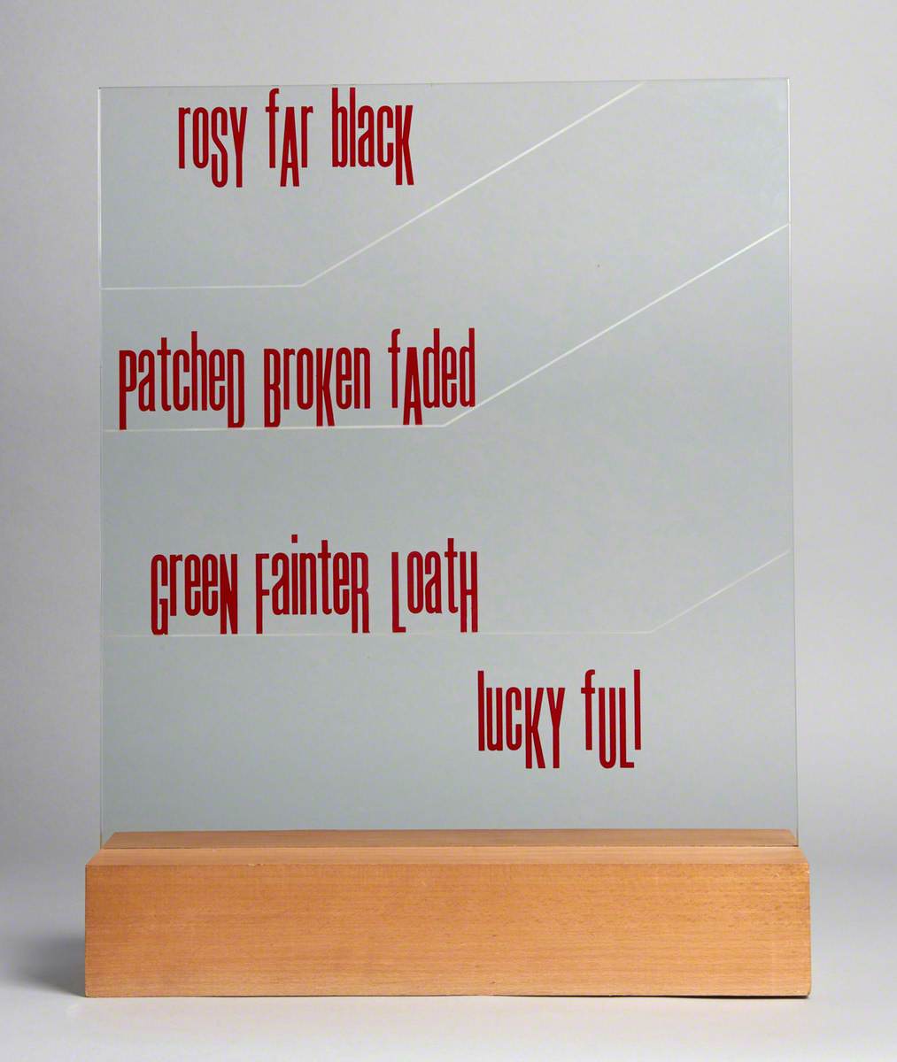Four Sails (Rosy far Black; Patched Broken Faded; Green Fainter Loath; Lucky Full) (1977)