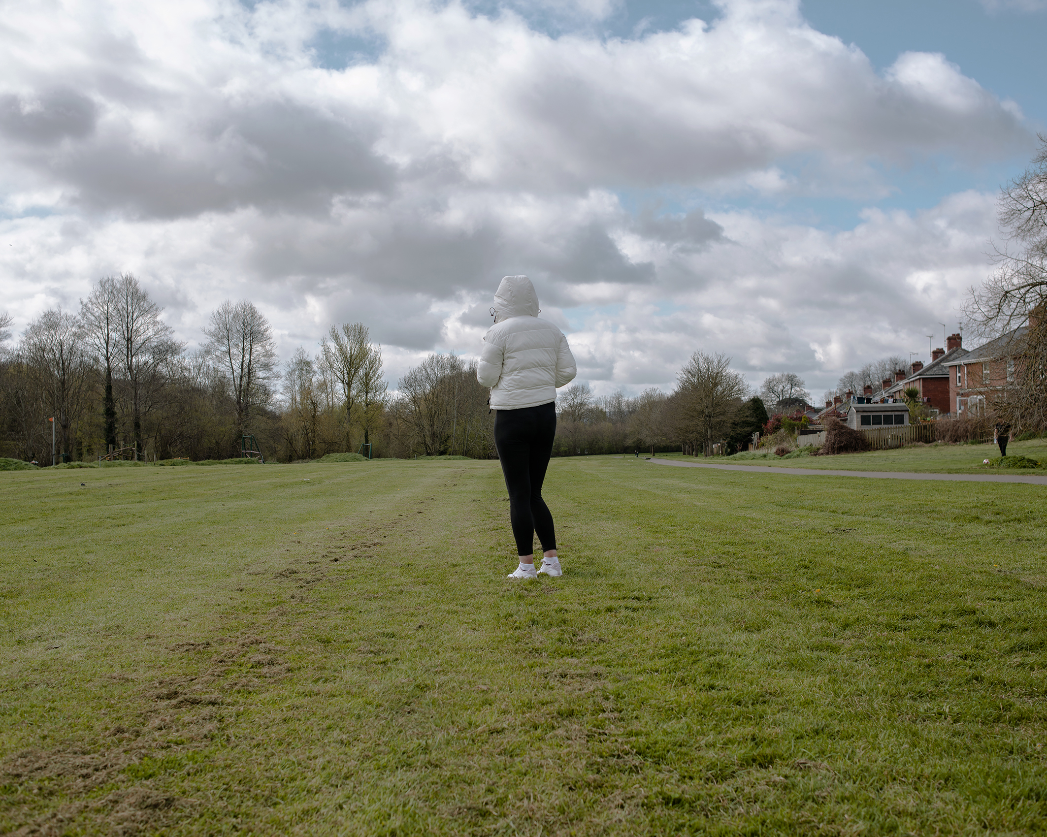 Girl in Playing Fields, Burnthouse Lane, Exeter (from Breathe 2020 series) (2020)