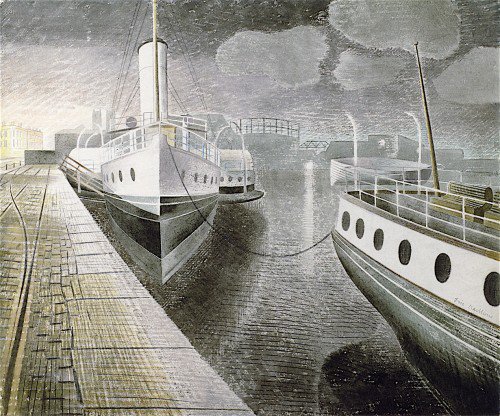 Paddle Steamers at Night (1938)