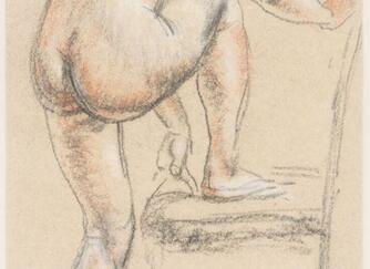 Study of a nude female figure (1922)