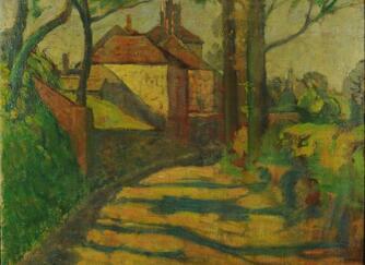 Landscape: Stables, Walton on the Hill (1915)